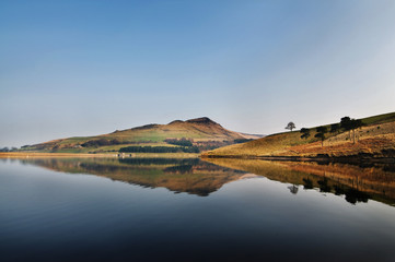 40 - reflection of dovestone on a clear sunny day