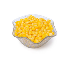 Sweetcorn in crystal bowl