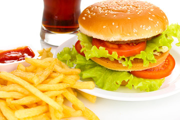 Big and tasty hamburger