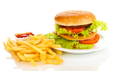 Big and tasty hamburger