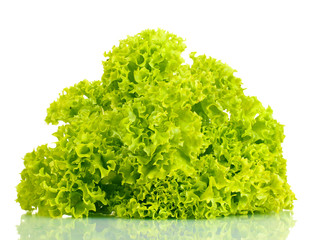 Obraz premium fresh lettuce isolated on white