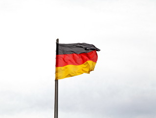Naklejka premium Flagge Deutschlands. Bundesflagge. Drapeau Allemand