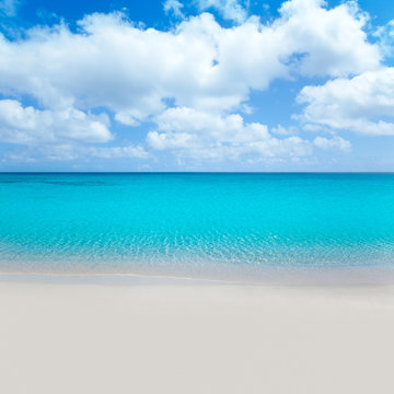 Beach Tropical With White Sand And Turquoise Wate