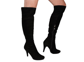 Female boots of black colour