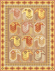 Kilim-style carpet design