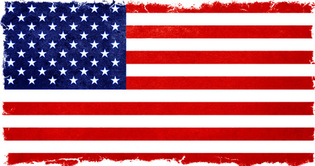 old designed grunge vintage american flag