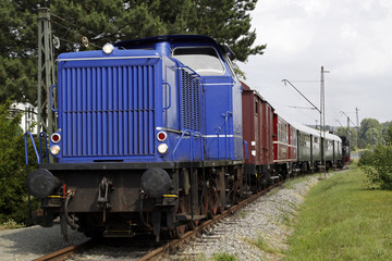 Alte Diesellokomotive der Landeseisenbahn Lippe
