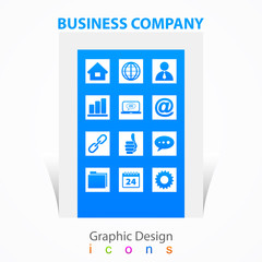 graphic design business company icons.