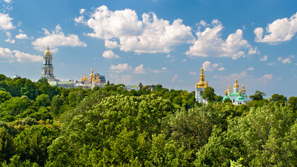 View of Kiev Pechersk Lavra, the monastery listed in UNESCO