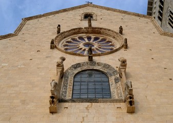 Rosone della facciata principale Cattedrale di Trani