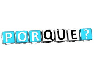 3D Spanish Question Button Click Here Block Text