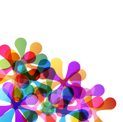 colorful flora pattern background