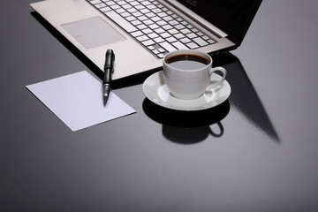 Coffee at business workplace