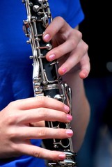 Klarinettenspielerin