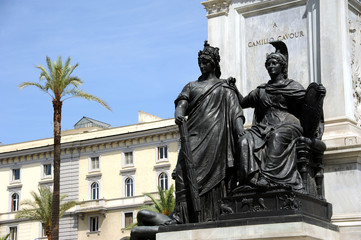 Rom Denkmal Camillo Cavour Detail
