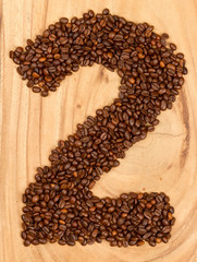 Number from coffee beans