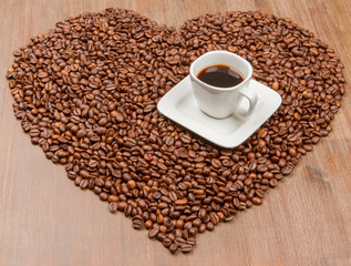 Coffee heart