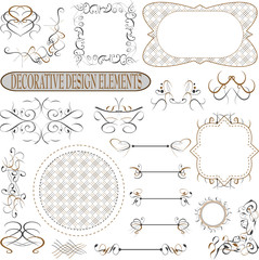 flower vintage royal design element. Vector illustration