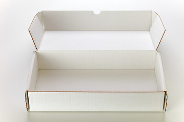 White cardboard box