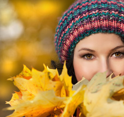 woman autumn