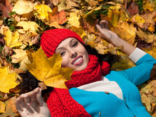 woman autumn