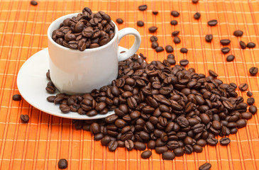 Cup with Coffee Beans