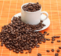 Cup with Coffee Beans
