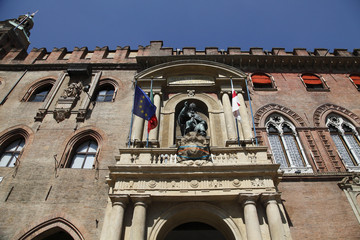 Fototapeta na wymiar Bologna, Palazzo d'Accursio czy Town Hall