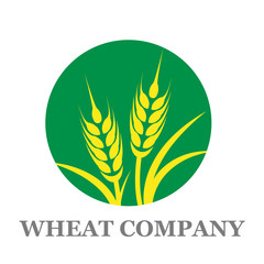 Logo wheat company # Vector