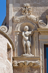 Fototapeta na wymiar De Monti Zamek Corigliano d'Otranto. Apulia. Włochy.