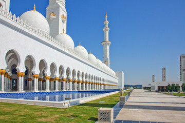 Fototapeta na wymiar Sheik Zayed Abu Dhabi Moschee
