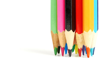 Colored pencils macro, can be used as a background