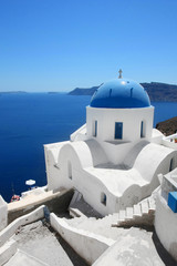 Grèce - Santorin (Eglise à Oia) 