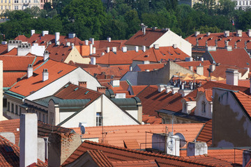 Fototapeta na wymiar Dächer über Prag, Tschechien