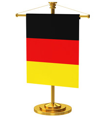 Flagpole with the flag of Germany