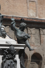 Naklejka premium Bologna,Piazza e fontana del Nettuno