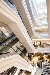 Multilevel shopping center