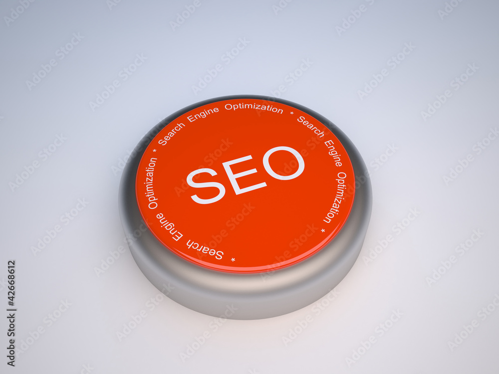 Poster seo button - search engine optimization