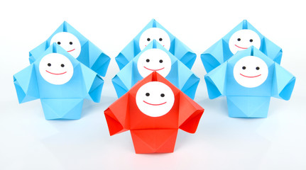 Conceptual image of teamwork, social network and business