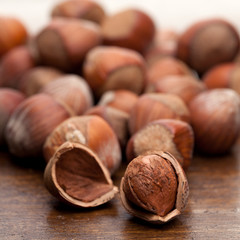 NutsNuts at wooden table