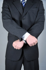 Businessman with hands crossed