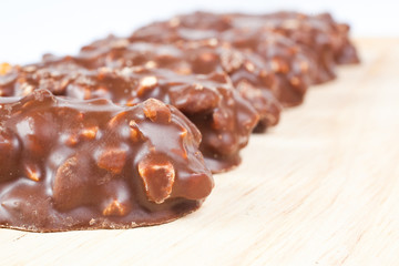 Biscuits with chocolate