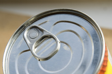 Ring Pull on Tin Food Can