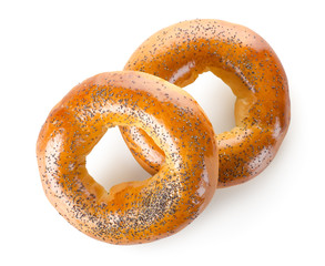 Two bagels and sesame seed