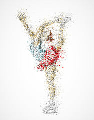 Abstract figure skater © Elymas