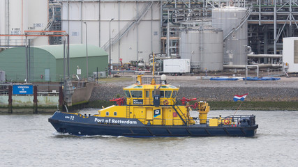 Dutch coast guard ship in Rotterdam