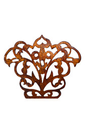 The pattern carved out of wood