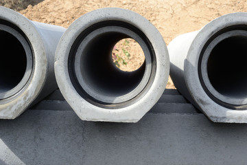 Betonrohre im Kanalbau