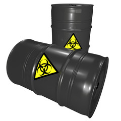 Giftm&uuml;ll Biohazard Fass