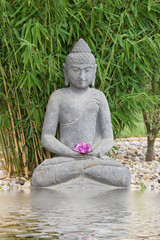 Entspannung im Garten Buddha's
